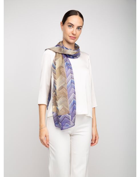 Foulard Manon multicolore - 68x180 cm