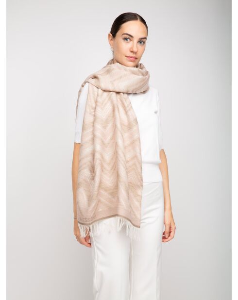 Foulard Charlotte beige - 70x180 cm