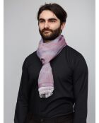 Foulard en coton Gaël rose - 70x180 cm