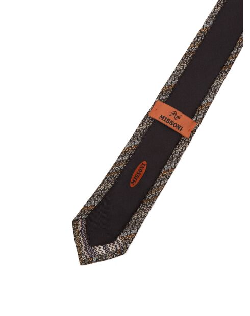 Gabriel mehrfarbige Seidenkrawatte - L.7 cm