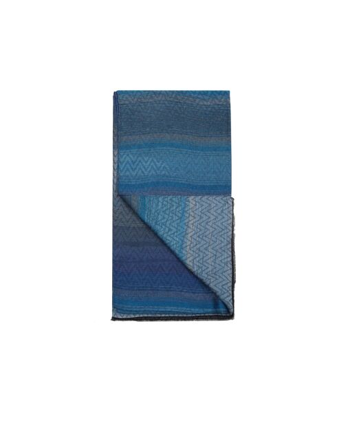 Foulard Ivan bleu - 45x180 cm