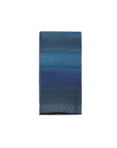 Foulard Ivan bleu - 45x180 cm