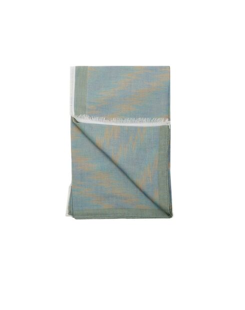 Sciarpa Corentin in cotone verde - 70x180 cm