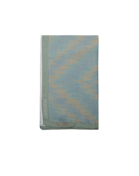 Sciarpa Corentin in cotone verde - 70x180 cm