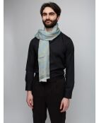 Sciarpa Corentin in cotone verde - 70x180 cm