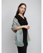 Sciarpa Corentin in cotone verde - 70x180 cm