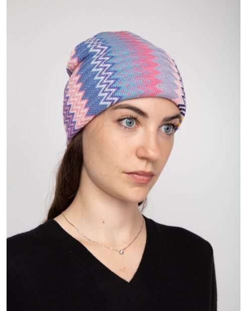 Bonnet en laine Agathe multicolore