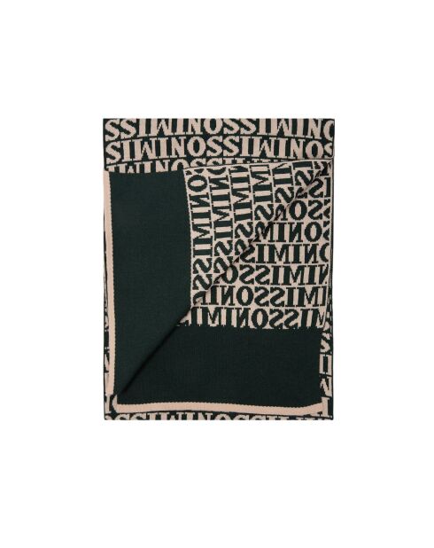 Foulard en laine Héloïse noir - 35x180 cm
