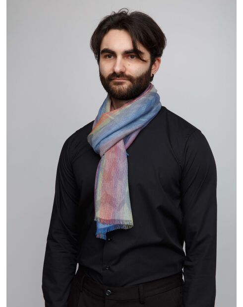 Foulard en coton Louis multicolore - 80x170 cm