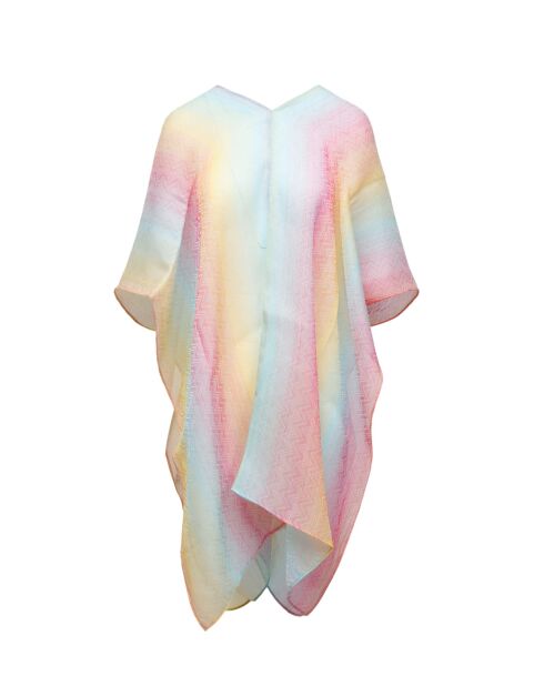 Poncho Victoire multicolor in cotone - 145x50 cm