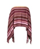 Poncho Adèle in lana multicolor - 80x140 cm