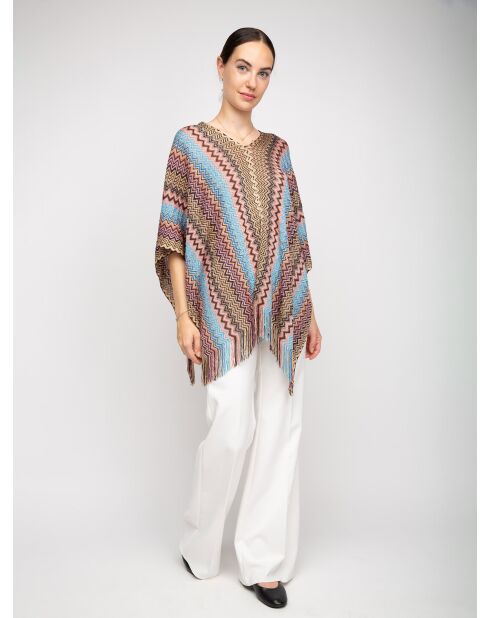 Poncho Alice multicolore - 80x140 cm