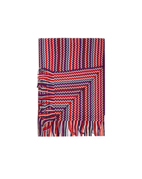Foulard en laine Marguerite multicolore - 34x200 cm