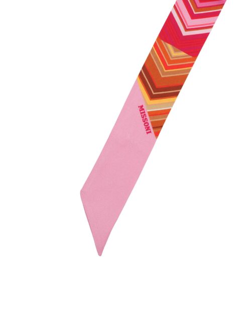 Twilly en soie Camille multicolore - 2x120 cm