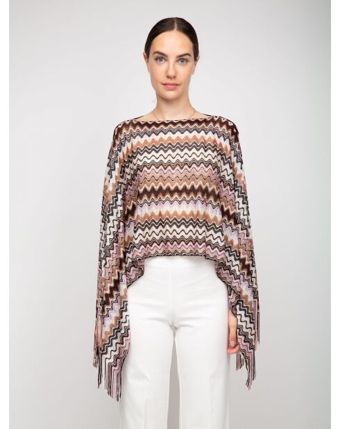 Poncho multicolore Victoire - 88x140 cm