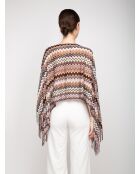 Victoire mehrfarbiger Poncho - 88x140 cm