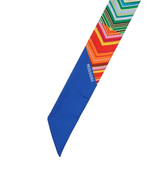 Twilly en soie Gaëlle multicolore - 2x120 cm