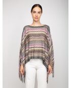 Poncho multicolore Margaux - 80x140 cm