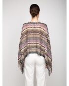 Poncho multicolore Margaux - 80x140 cm