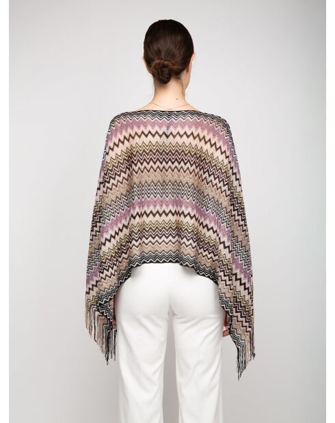 Poncho multicolore Margaux - 80x140 cm