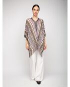 Poncho multicolore Margaux - 80x140 cm
