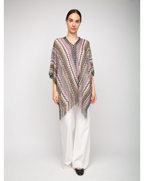 Poncho multicolore Margaux - 80x140 cm