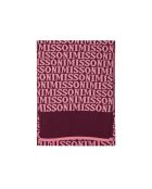Foulard en laine Isaure bordeaux/rose - 35x180 cm