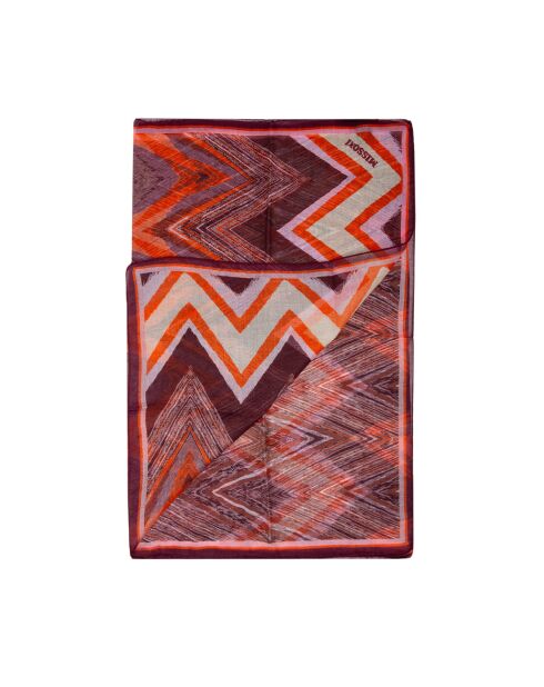 Foulard Gabrielle multicolore - 68x180 cm
