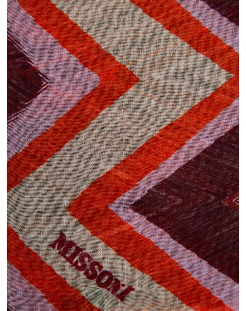 Foulard Gabrielle multicolore - 68x180 cm