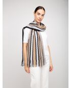 Foulard Émeline multicolore - 30x200 cm