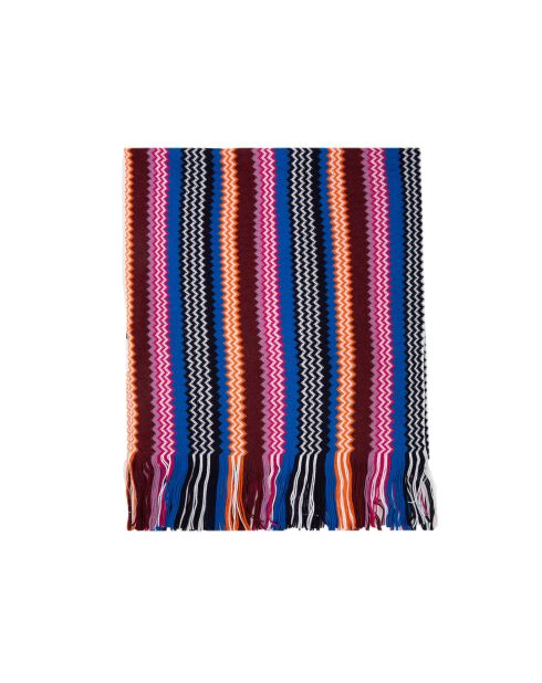 Foulard en laine Léa multicolore - 30x185 cm
