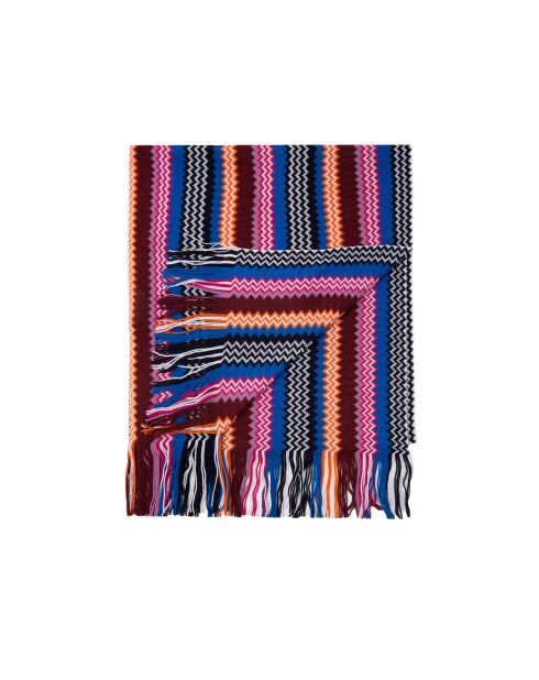 Foulard en laine Léa multicolore - 30x185 cm