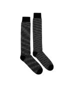 Chaussettes longues en coton Octave noires