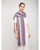 Foulard en laine Suzanne multicolore - 50x200 cm