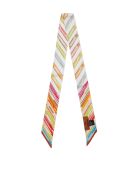 Twilly di seta Inès multicolore - 2x120 cm