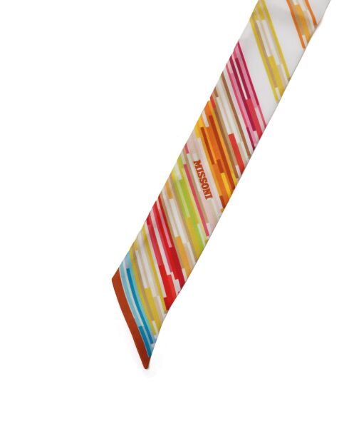 Twilly en soie Inès multicolore - 2x120 cm