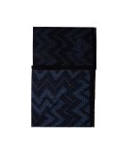 Sciarpa in lana Anaïs blu marino - 70x180 cm
