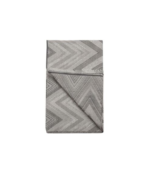 Foulard en coton Constantin gris - 70x180 cm