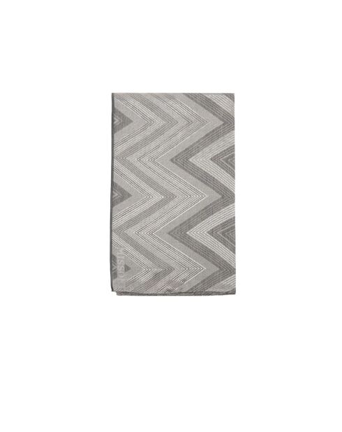 Foulard en coton Constantin gris - 70x180 cm