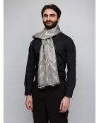 Foulard en coton Constantin gris - 70x180 cm