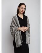 Foulard en coton Constantin gris - 70x180 cm