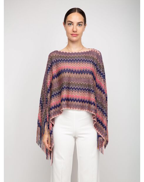Poncho multicolore Zoe - 80x140 cm