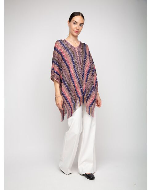 Poncho multicolore Zoe - 80x140 cm