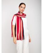Foulard en laine Chloé rouge - 30x185 cm