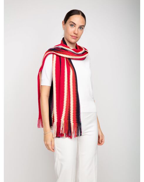 Foulard en laine Chloé rouge - 30x185 cm