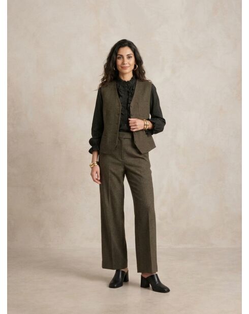 Khaki Xenia broek