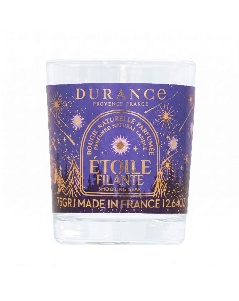 Bougie Naturelle Parfumée Etoile Filante Noël - 75g