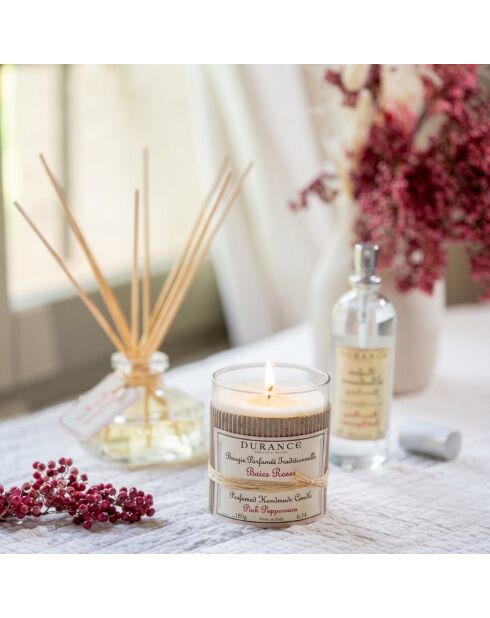 Bougie Parfumée Traditionnelle Baies Roses - 180g