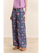 Blauwe katoenen broek met tofu