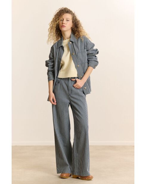 Marineblaue Baumwolljacke Cleo